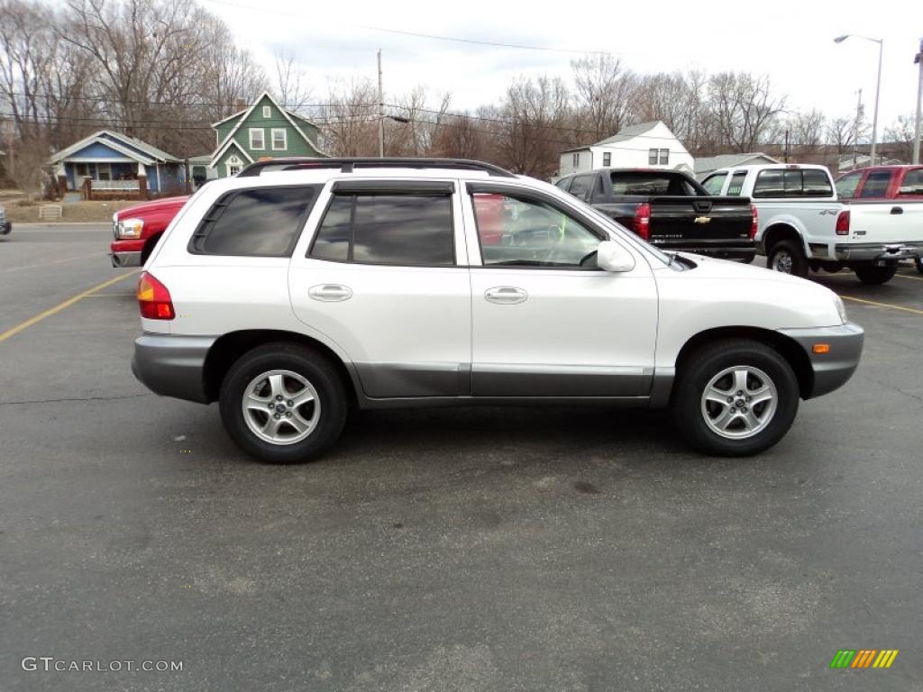 Nordic White 2003 Hyundai Santa Fe GLS 4WD Exterior Photo #45295625