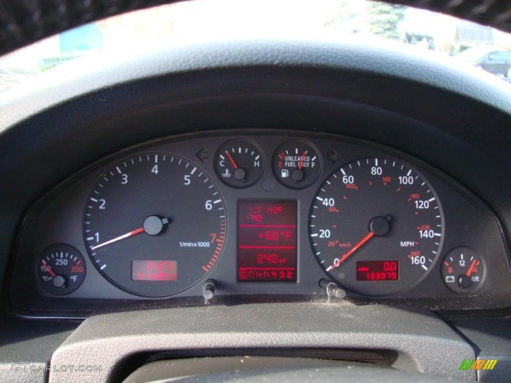 2001 Audi A6 2.8 quattro Sedan Gauges Photo #45296201