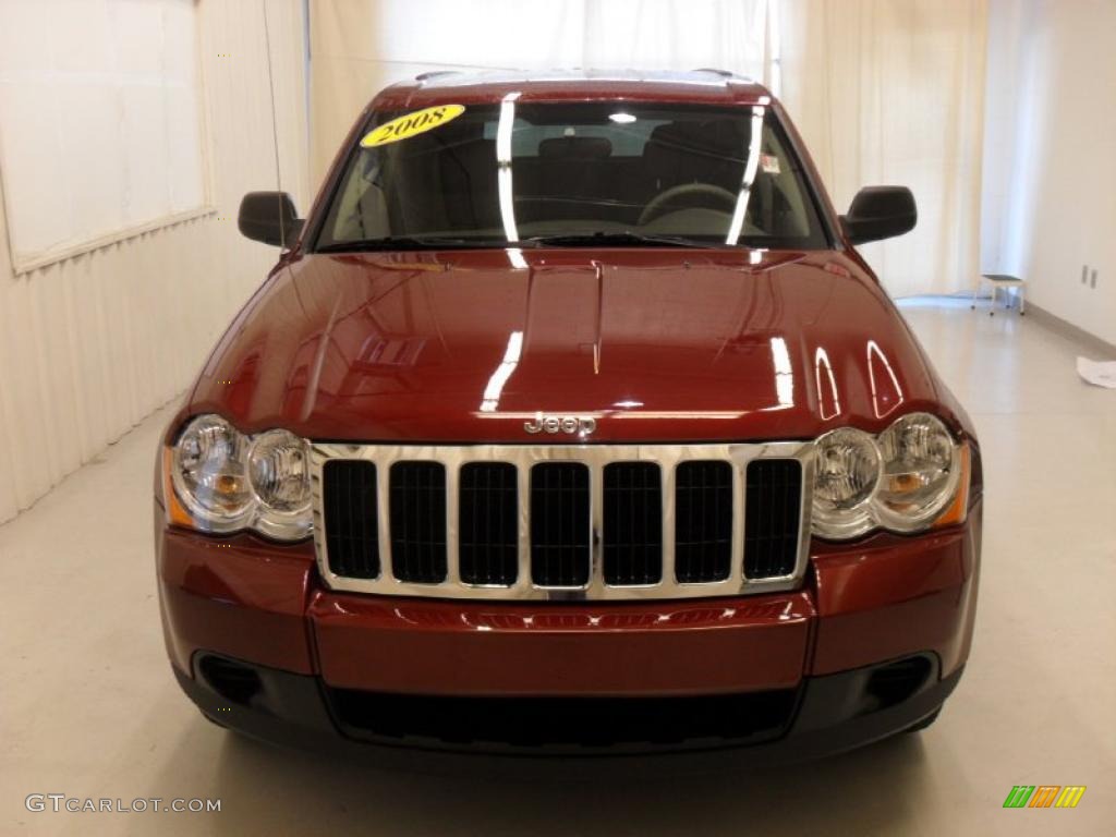 2008 Grand Cherokee Laredo - Red Rock Crystal Pearl / Khaki photo #6