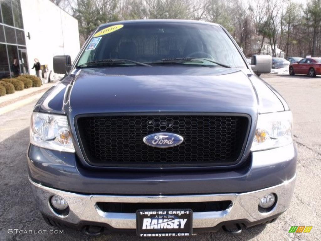 2006 F150 XLT SuperCab 4x4 - Medium Wedgewood Blue Metallic / Medium/Dark Flint photo #5