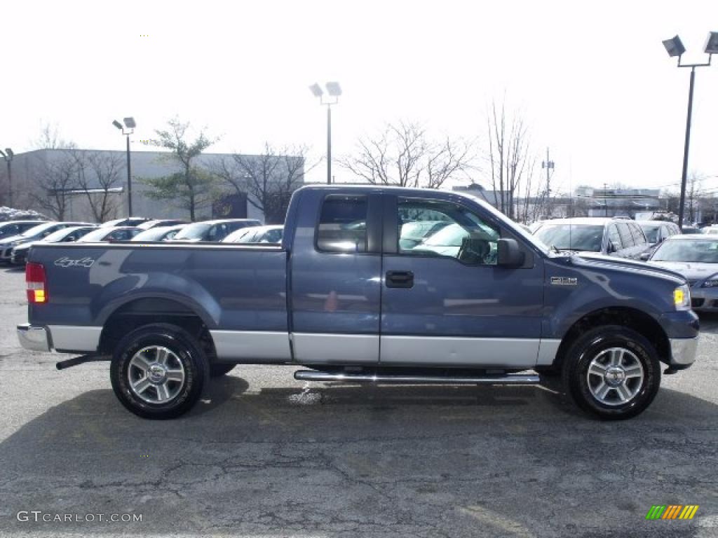 2006 F150 XLT SuperCab 4x4 - Medium Wedgewood Blue Metallic / Medium/Dark Flint photo #8