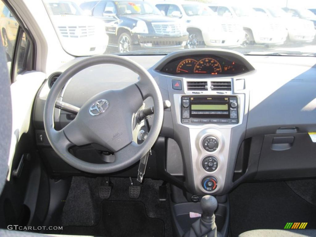 2011 Toyota Yaris 3 Door Liftback Dark Charcoal Dashboard Photo #45297449