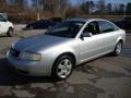 Light Silver Metallic 2002 Audi A6 2.7T quattro Sedan Exterior