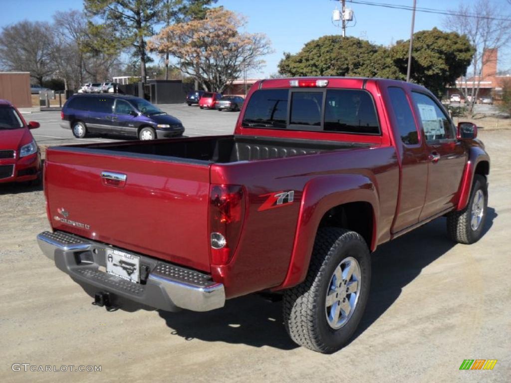 Cardinal Red Metallic 2011 Chevrolet Colorado LT Extended Cab Exterior Photo #45298893