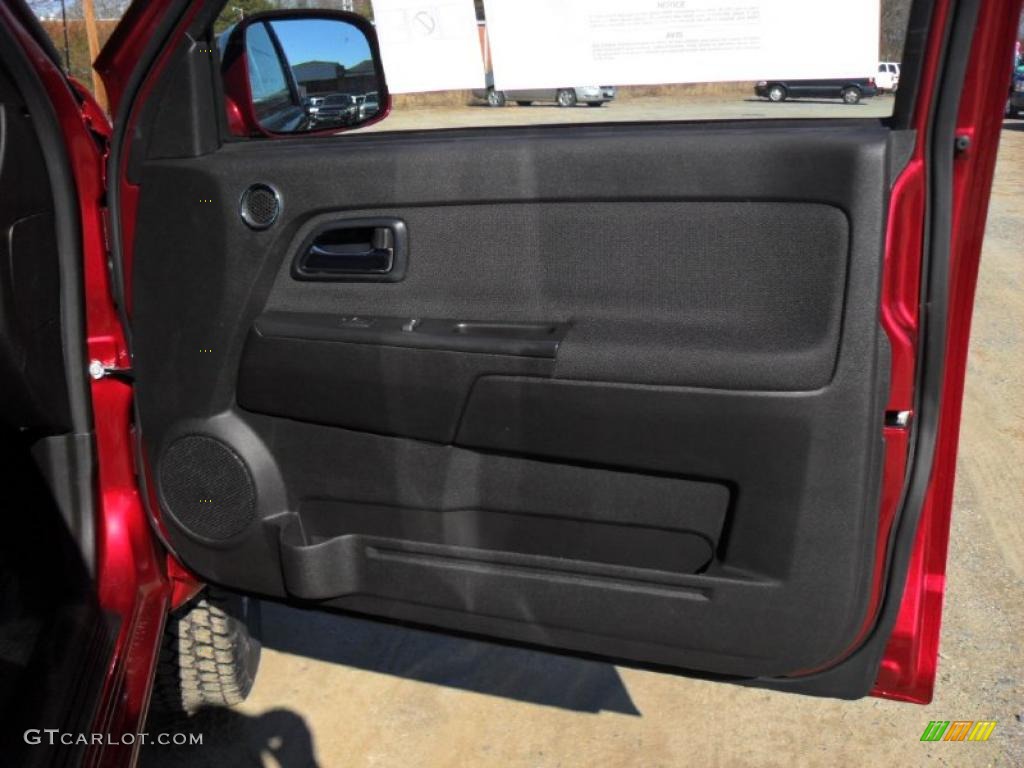 2011 Chevrolet Colorado LT Extended Cab Ebony Door Panel Photo #45298985