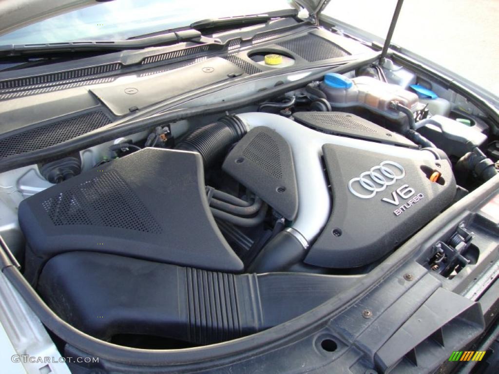 2002 Audi A6 2.7T quattro Sedan 2.7 Liter Twin-Turbocharged DOHC 30-Valve V6 Engine Photo #45299309