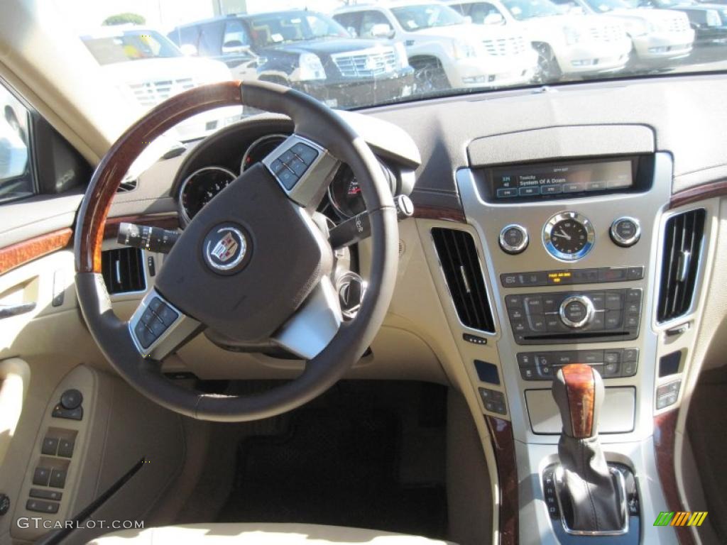 2011 Cadillac CTS 3.6 Sport Wagon Cashmere/Cocoa Dashboard Photo #45299625