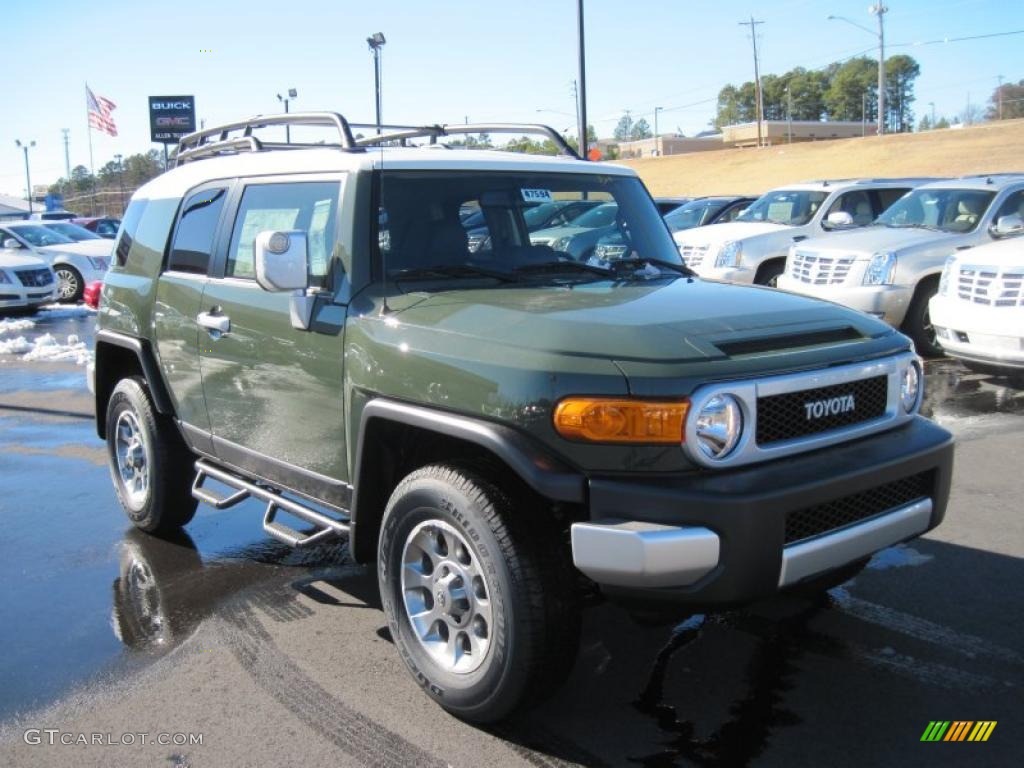Army Green 2011 Toyota FJ Cruiser 4WD Exterior Photo #45301288