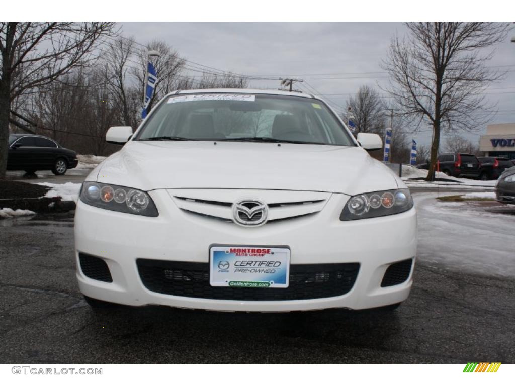 2007 MAZDA6 s Touring Sedan - Performance White / Beige photo #2