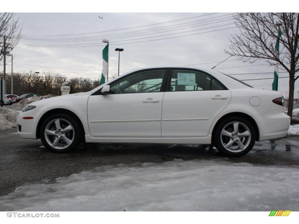 2007 MAZDA6 s Touring Sedan - Performance White / Beige photo #4