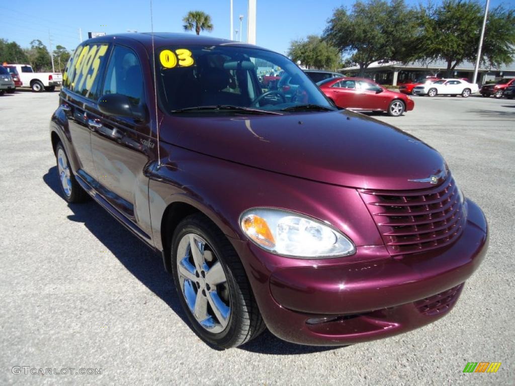 2003 PT Cruiser GT - Deep Cranberry Pearl / Dark Slate Gray photo #14