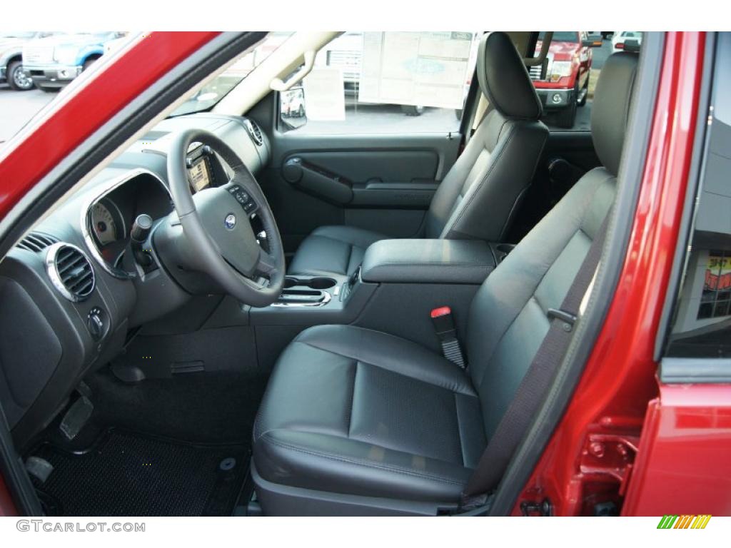 Black Interior 2010 Ford Explorer Limited 4x4 Photo #45305925