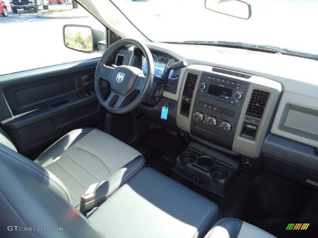 2009 Ram 1500 ST Quad Cab - Stone White / Dark Slate/Medium Graystone photo #16