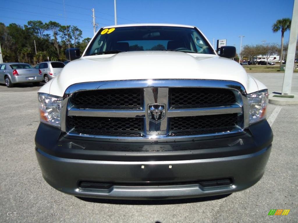 Stone White 2009 Dodge Ram 1500 ST Quad Cab Exterior Photo #45306153