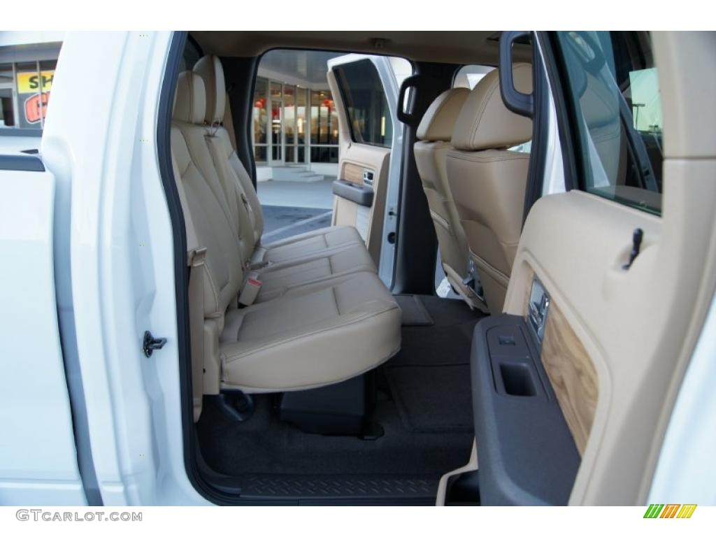 Pale Adobe Interior 2011 Ford F150 Lariat SuperCrew 4x4 Photo #45306365