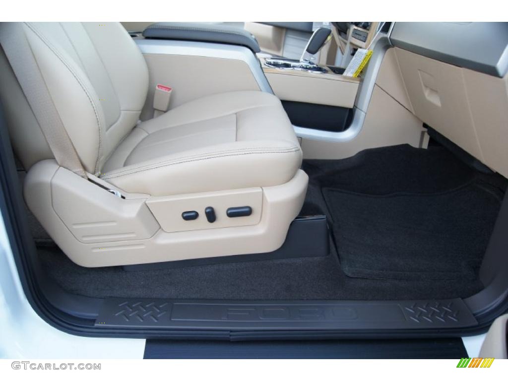 Pale Adobe Interior 2011 Ford F150 Lariat SuperCrew 4x4 Photo #45306377