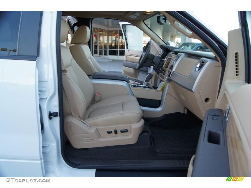 Pale Adobe Interior 2011 Ford F150 Lariat SuperCrew 4x4 Photo #45306393
