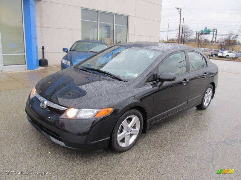 Nighthawk Black Pearl 2008 Honda Civic EX-L Sedan Exterior Photo #45306653