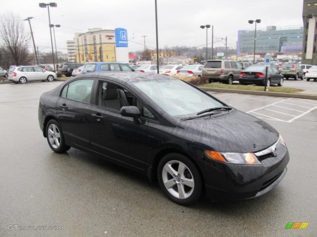 Nighthawk Black Pearl 2008 Honda Civic EX-L Sedan Exterior Photo #45306685