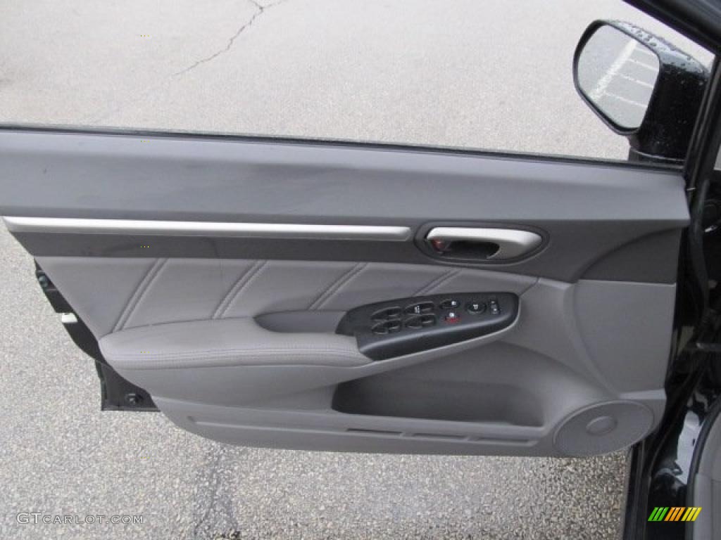 2008 Honda Civic EX-L Sedan Gray Door Panel Photo #45306689