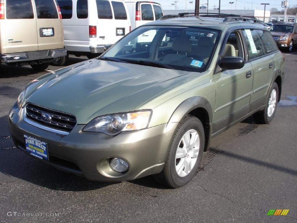 2005 Outback 2.5i Wagon - Willow Green Opal / Taupe photo #1