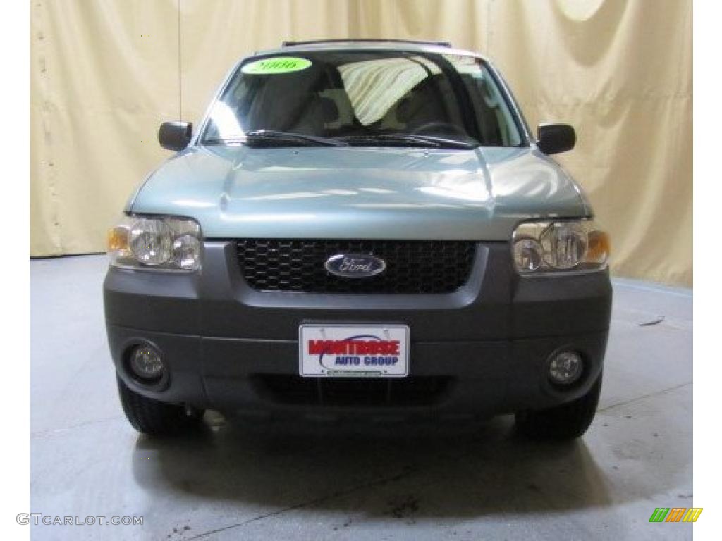 2006 Escape XLT V6 - Titanium Green Metallic / Medium/Dark Flint photo #6