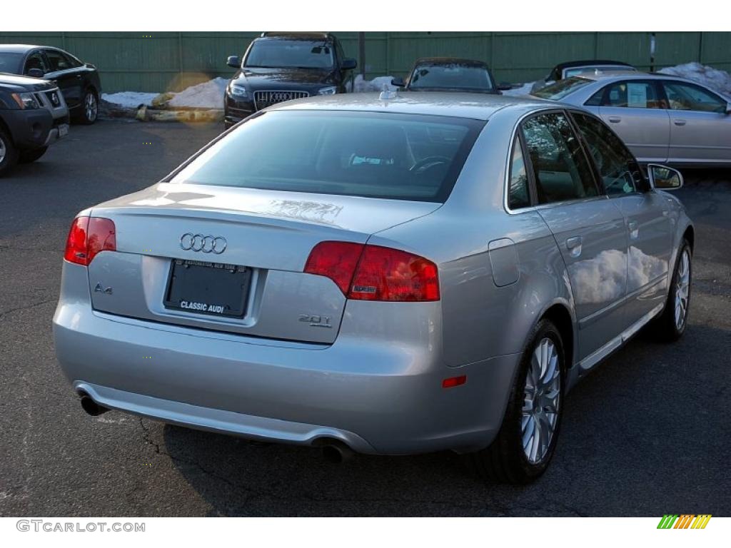 2008 A4 2.0T quattro S-Line Sedan - Light Silver Metallic / Black photo #5