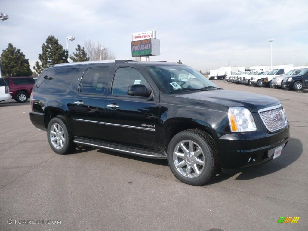 2011 Yukon XL Denali AWD - Onyx Black / Ebony photo #1