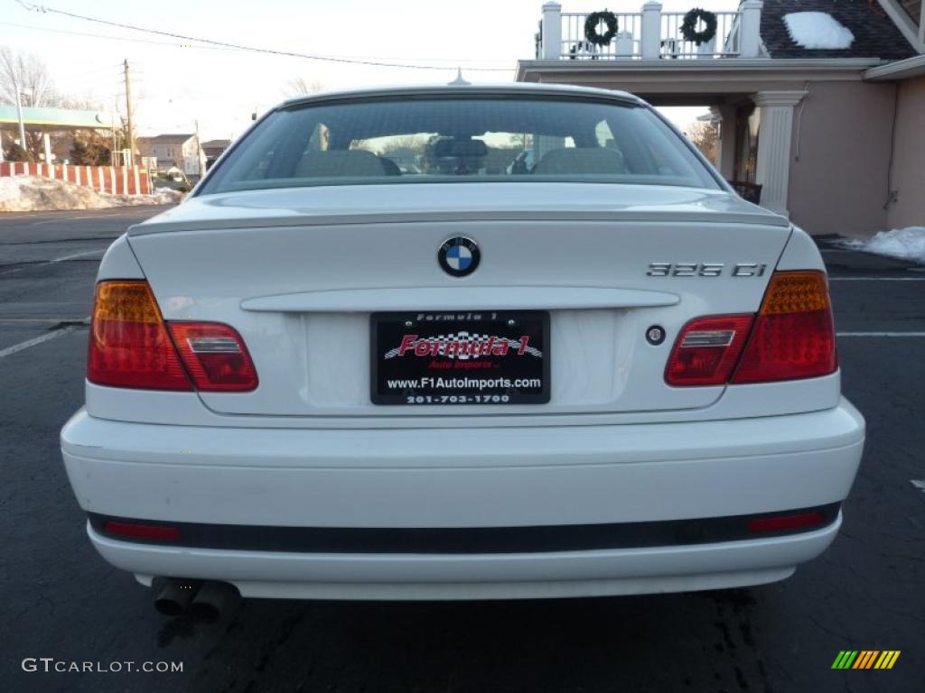 2004 3 Series 325i Coupe - Alpine White / Sand photo #14