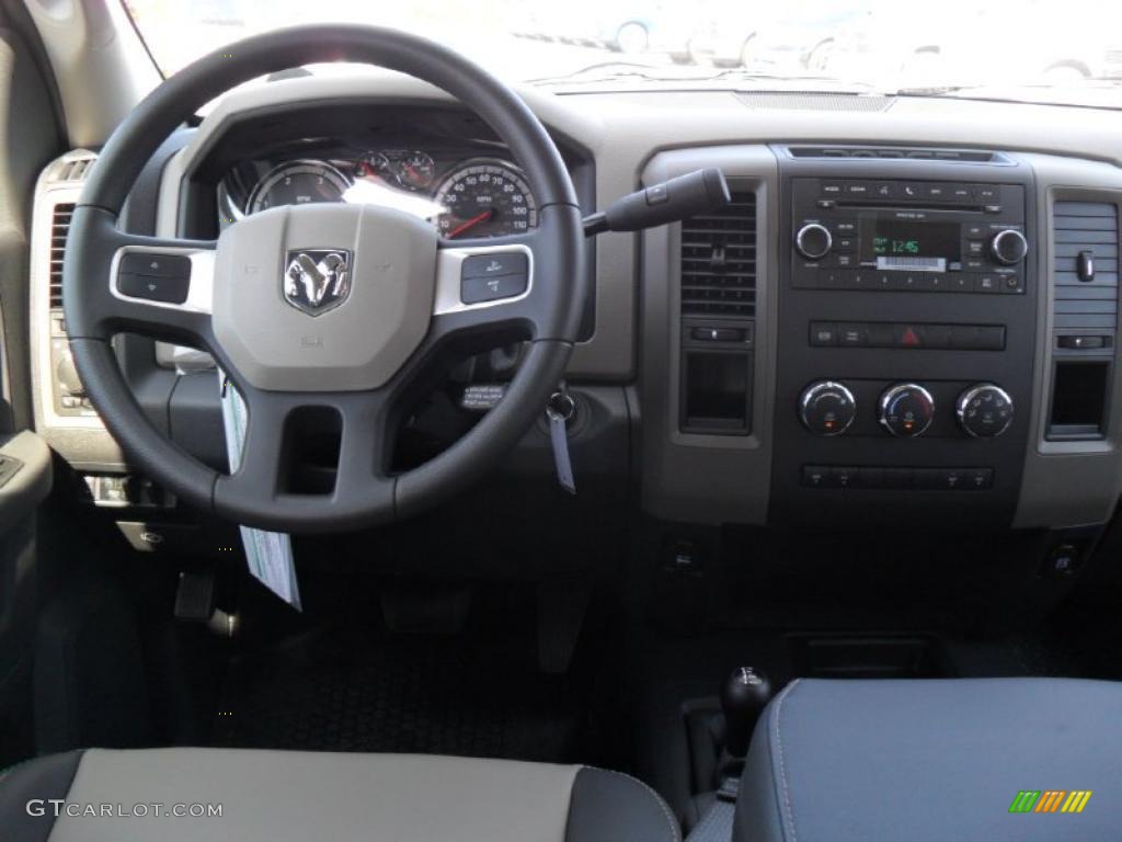2011 Dodge Ram 4500 HD SLT Crew Cab 4x4 Chassis Dark Slate/Medium Graystone Dashboard Photo #45309901