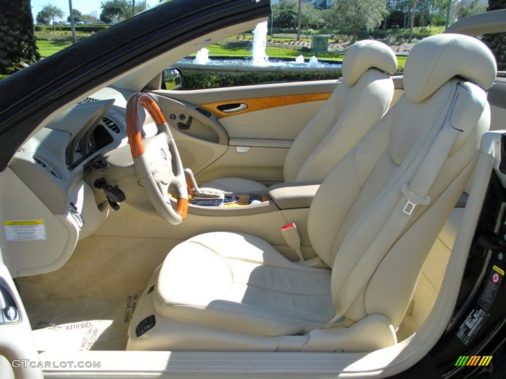 Stone Interior 2005 Mercedes-Benz SL 500 Roadster Photo #45312751