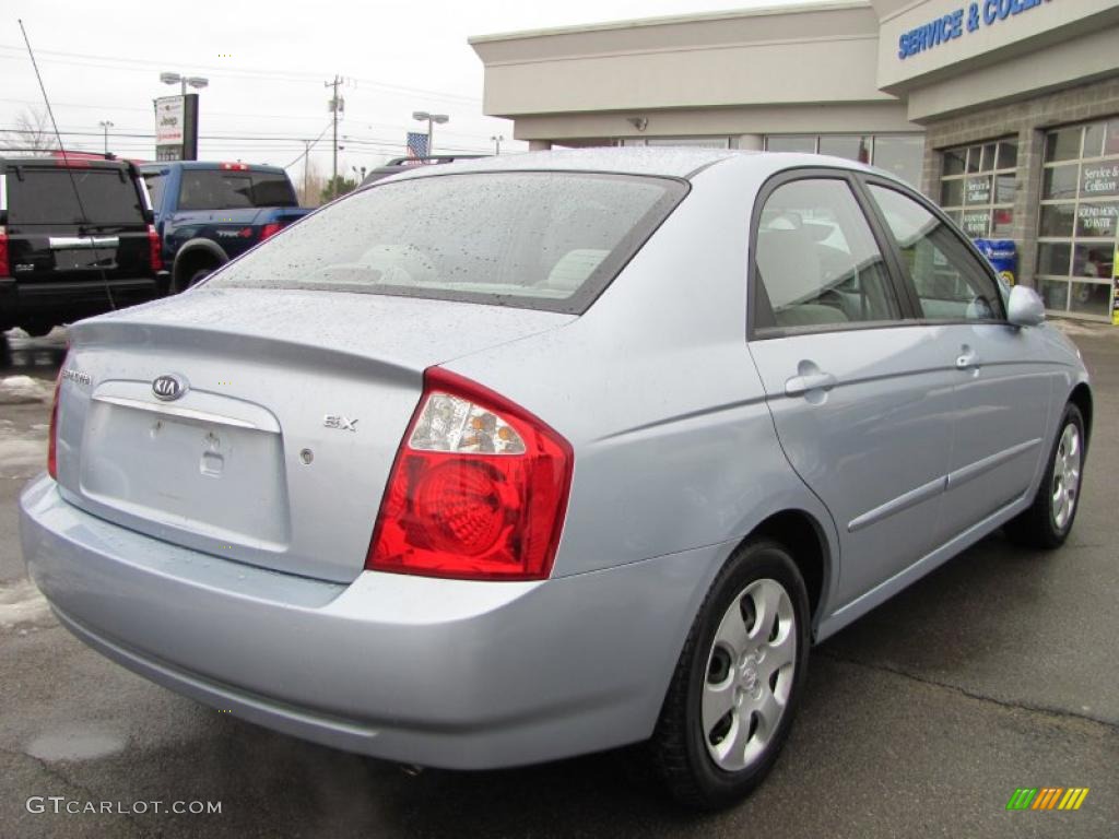 2006 Spectra EX Sedan - Ice Blue / Gray photo #2