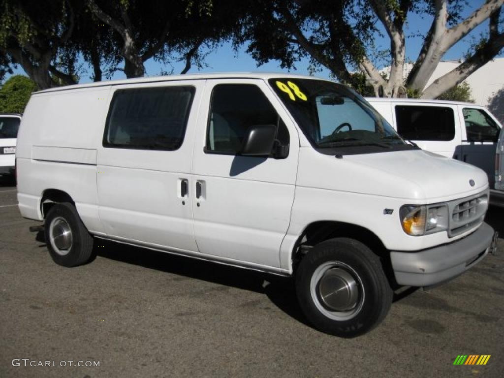 Oxford White 1998 Ford E Series Van E250 Commercial Exterior Photo #45317164