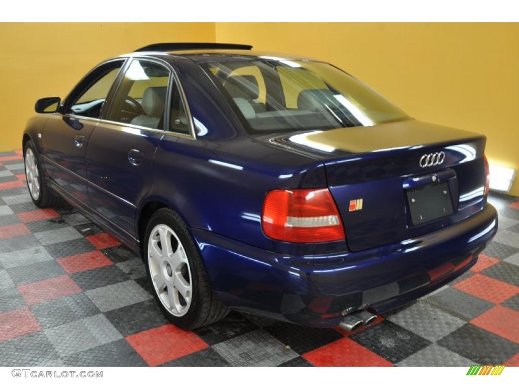 Santorin Blue Pearl Effect 2000 Audi S4 2.7T quattro Sedan Exterior Photo #45318341
