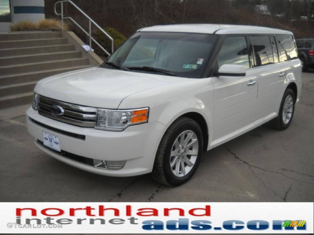 2010 Flex SEL AWD - White Suede / Medium Light Stone photo #2