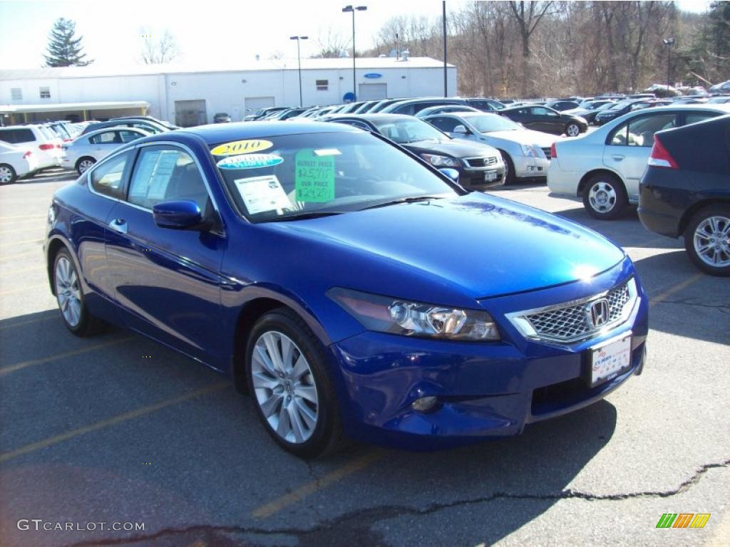 2010 Accord EX-L V6 Coupe - Belize Blue Pearl / Ivory photo #1