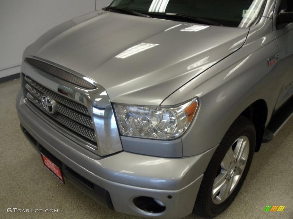 2008 Tundra Limited Double Cab - Silver Sky Metallic / Graphite Gray photo #7