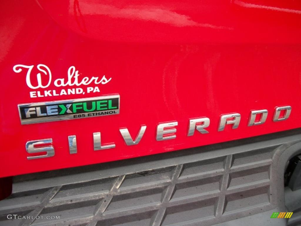 2010 Silverado 1500 LTZ Extended Cab 4x4 - Victory Red / Ebony photo #13