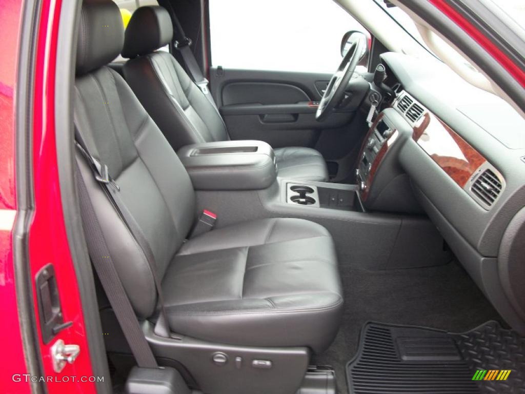Ebony Interior 2010 Chevrolet Silverado 1500 LTZ Extended Cab 4x4 Photo #45321816