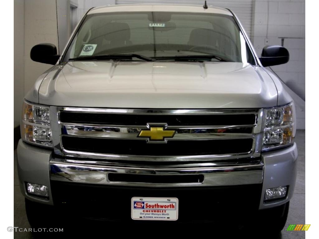 2011 Silverado 1500 LT Crew Cab 4x4 - Sheer Silver Metallic / Ebony photo #3