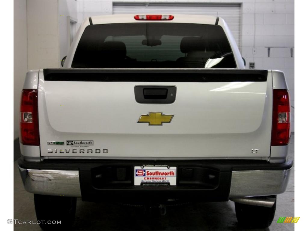 2011 Silverado 1500 LT Crew Cab 4x4 - Sheer Silver Metallic / Ebony photo #4