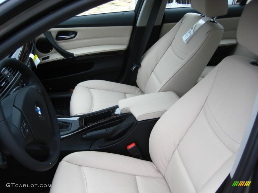 Oyster/Black Dakota Leather Interior 2011 BMW 3 Series 328i Sedan Photo #45322980