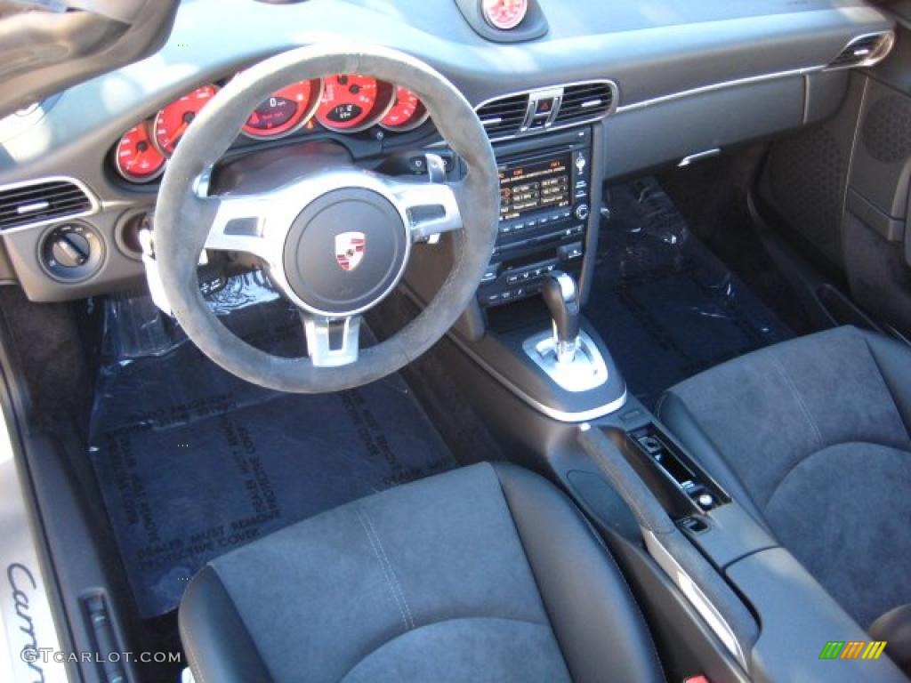 Black Interior 2011 Porsche 911 Carrera 4S Cabriolet Photo #45323052