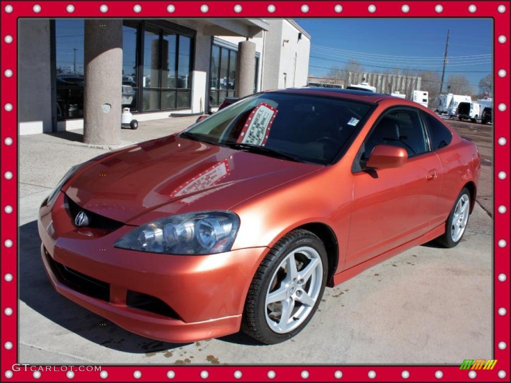 2006 RSX Type S Sports Coupe - Blaze Orange Metallic / Ebony photo #1