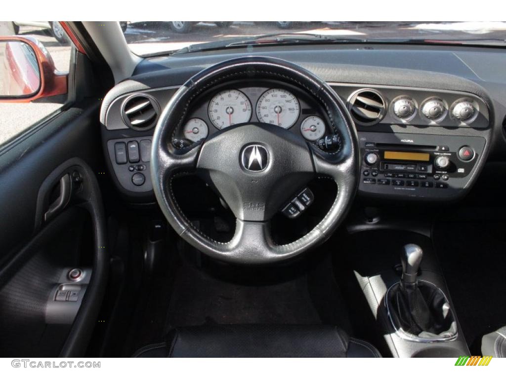 2006 RSX Type S Sports Coupe - Blaze Orange Metallic / Ebony photo #7