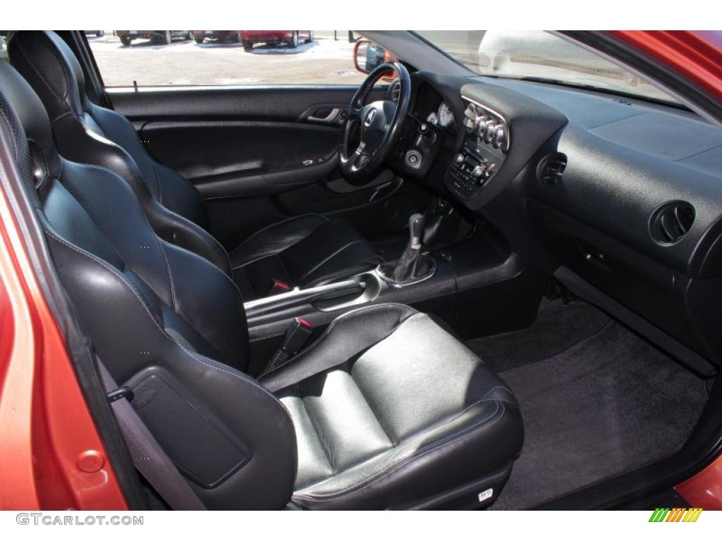 2006 RSX Type S Sports Coupe - Blaze Orange Metallic / Ebony photo #11