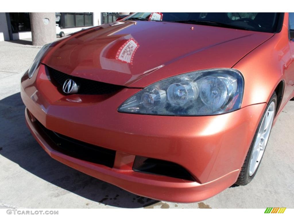 2006 RSX Type S Sports Coupe - Blaze Orange Metallic / Ebony photo #14