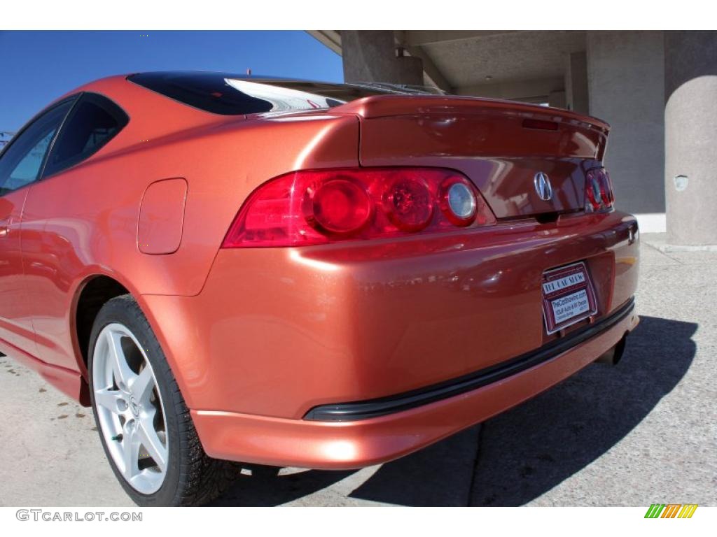 2006 RSX Type S Sports Coupe - Blaze Orange Metallic / Ebony photo #17