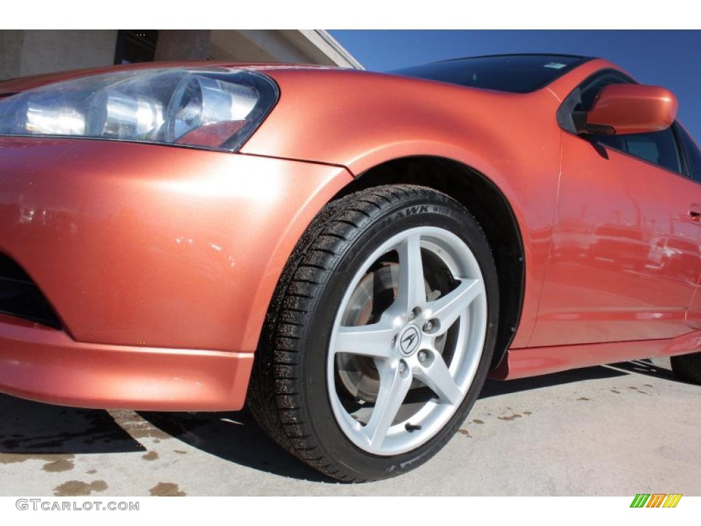 2006 RSX Type S Sports Coupe - Blaze Orange Metallic / Ebony photo #19
