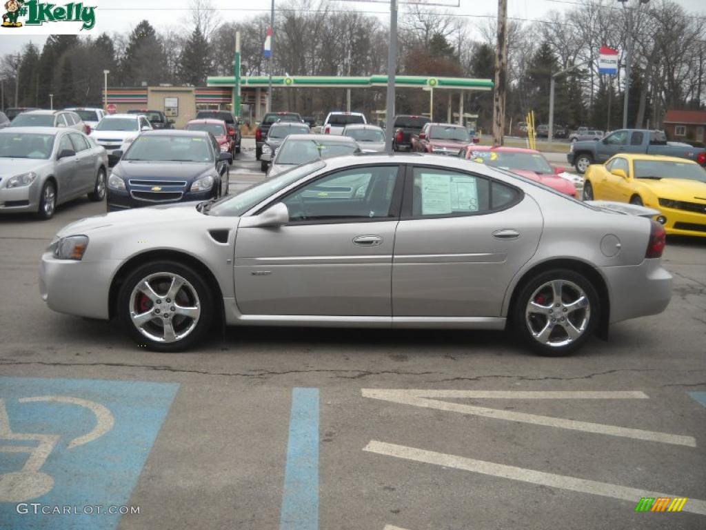 2007 Grand Prix GXP Sedan - Liquid Silver Metallic / Ebony photo #6